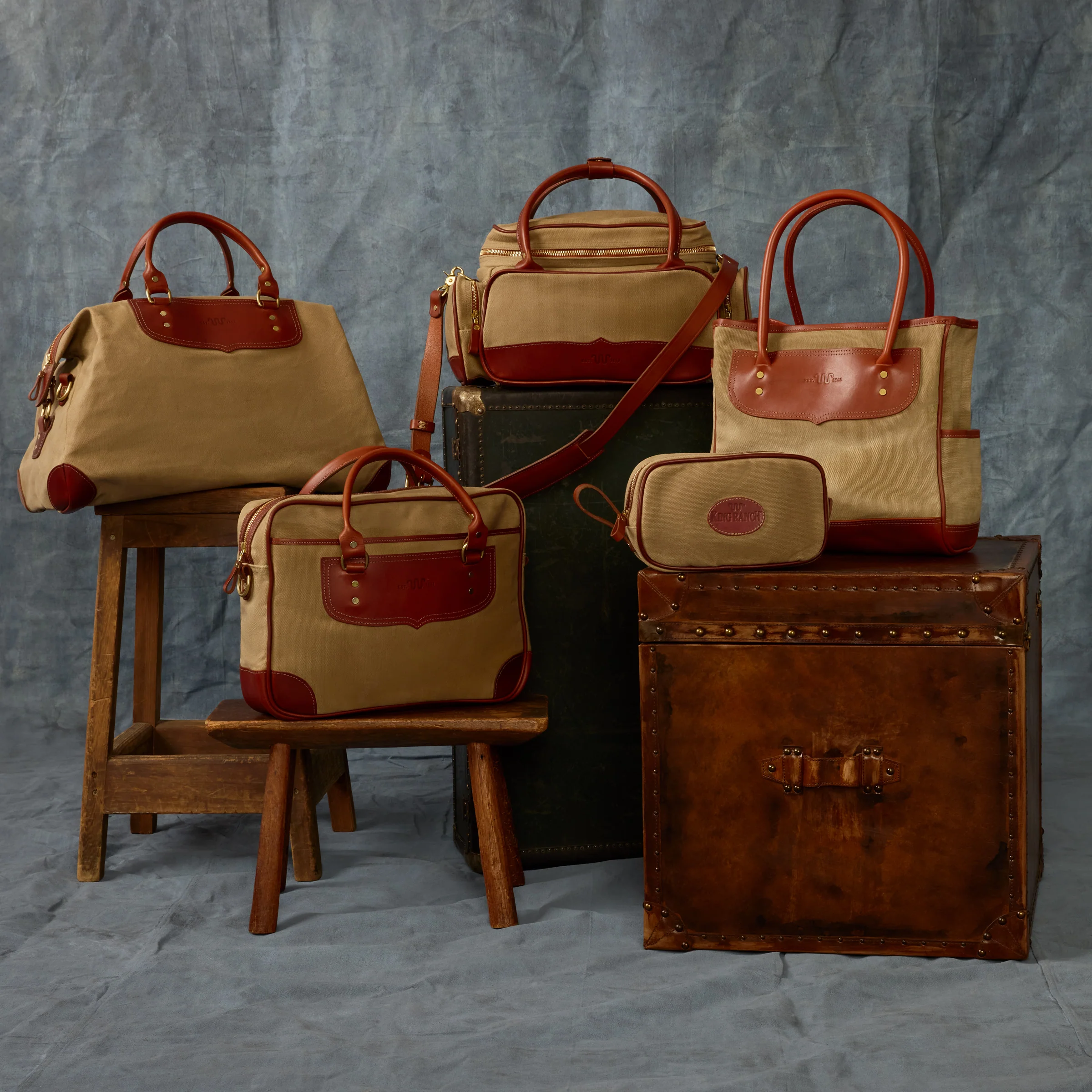 King Ranch Waxed Canvas Briefcase - Image 6